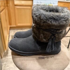 Women's Black Fur-Lined Boots